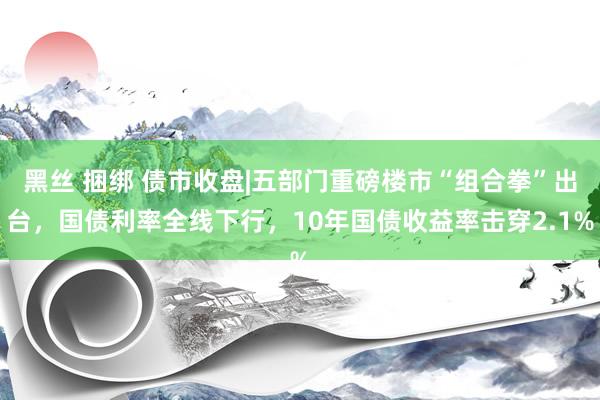 黑丝 捆绑 债市收盘|五部门重磅楼市“组合拳”出台，国债利率全线下行，10年国债收益率击穿2.1%